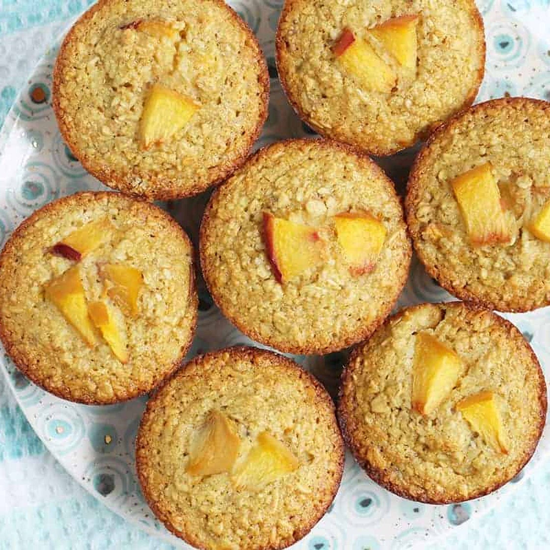 Easy Peach Muffins (with Banana)