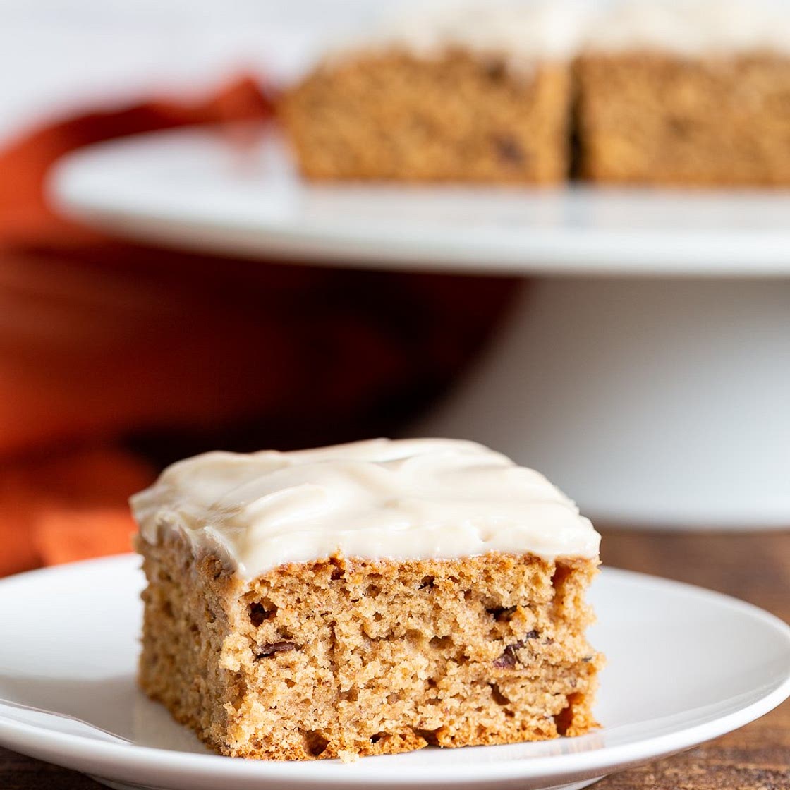 Vegan Spice Cake with Cream Cheese Frosting