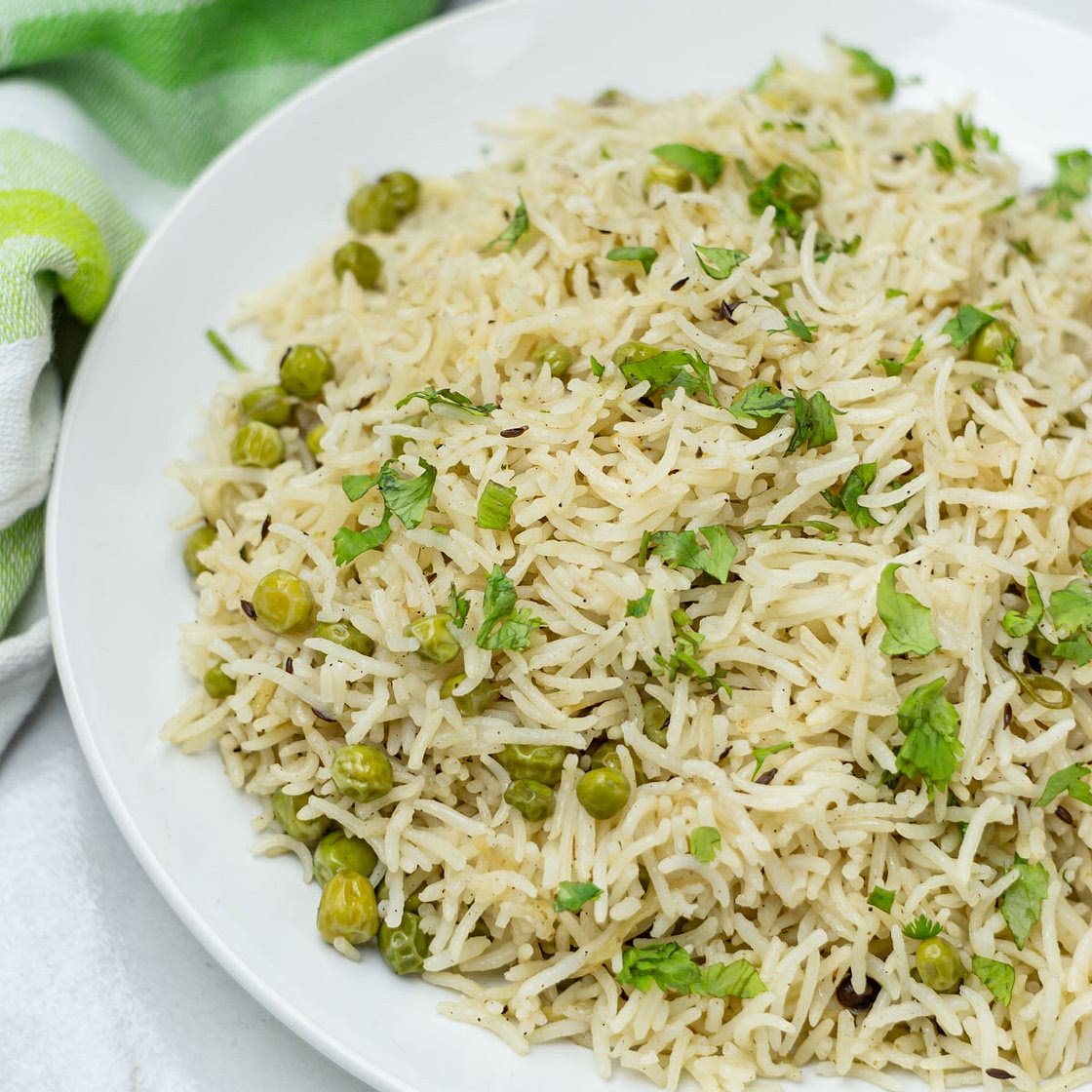 Peas Pulao (Matar Pulao)