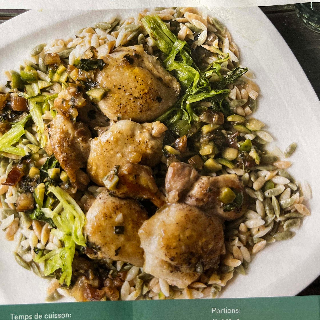 Poulet Marbella aux Dattes Medjool et aux Olives