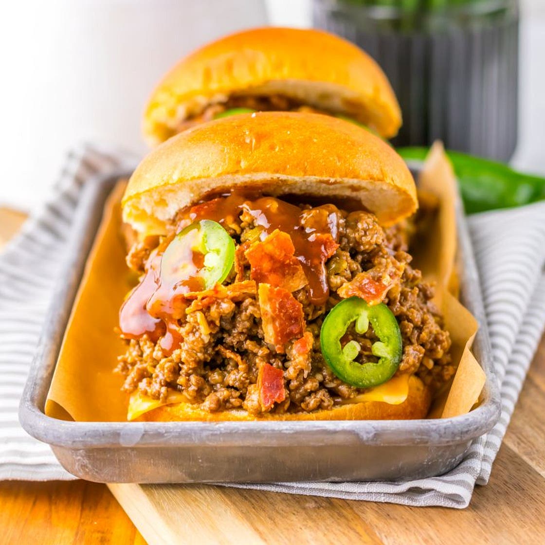 Slow Cooker Cowboy Sloppy Joes