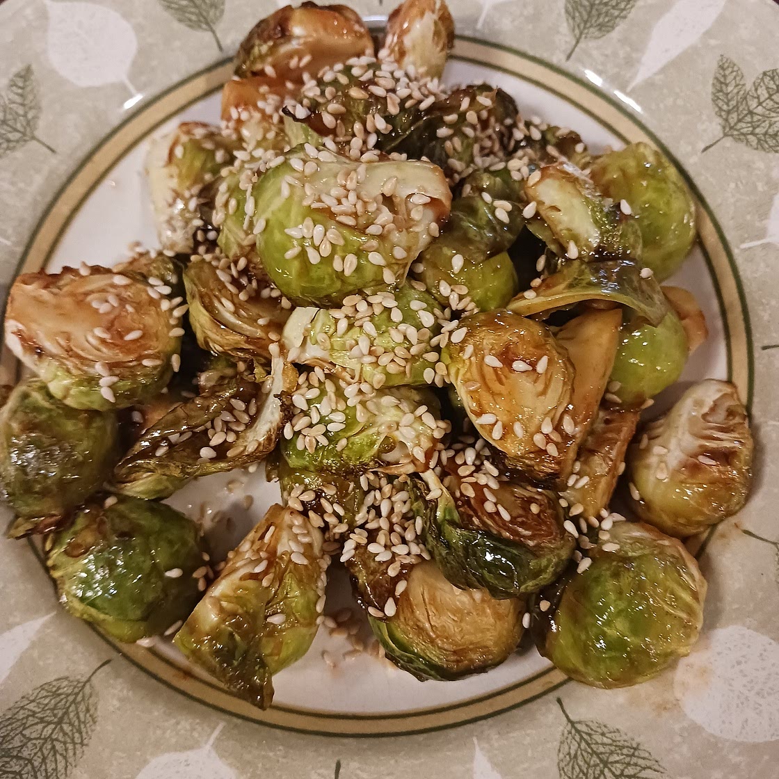 Low Carb Asian BBQ Brussel Sprouts (Air Fryer)