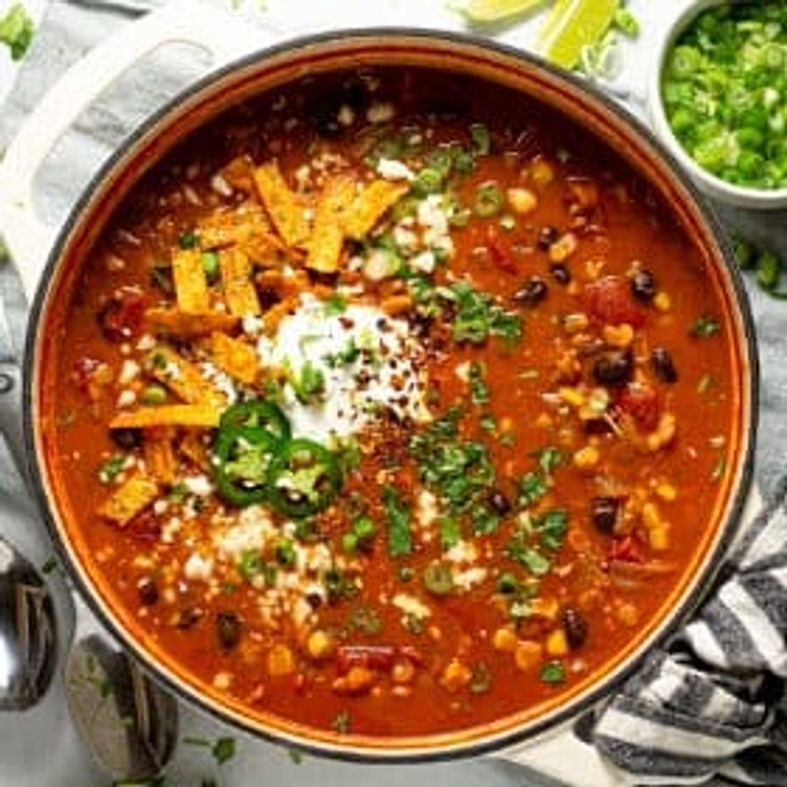 Creamy Lentil Tortilla Soup