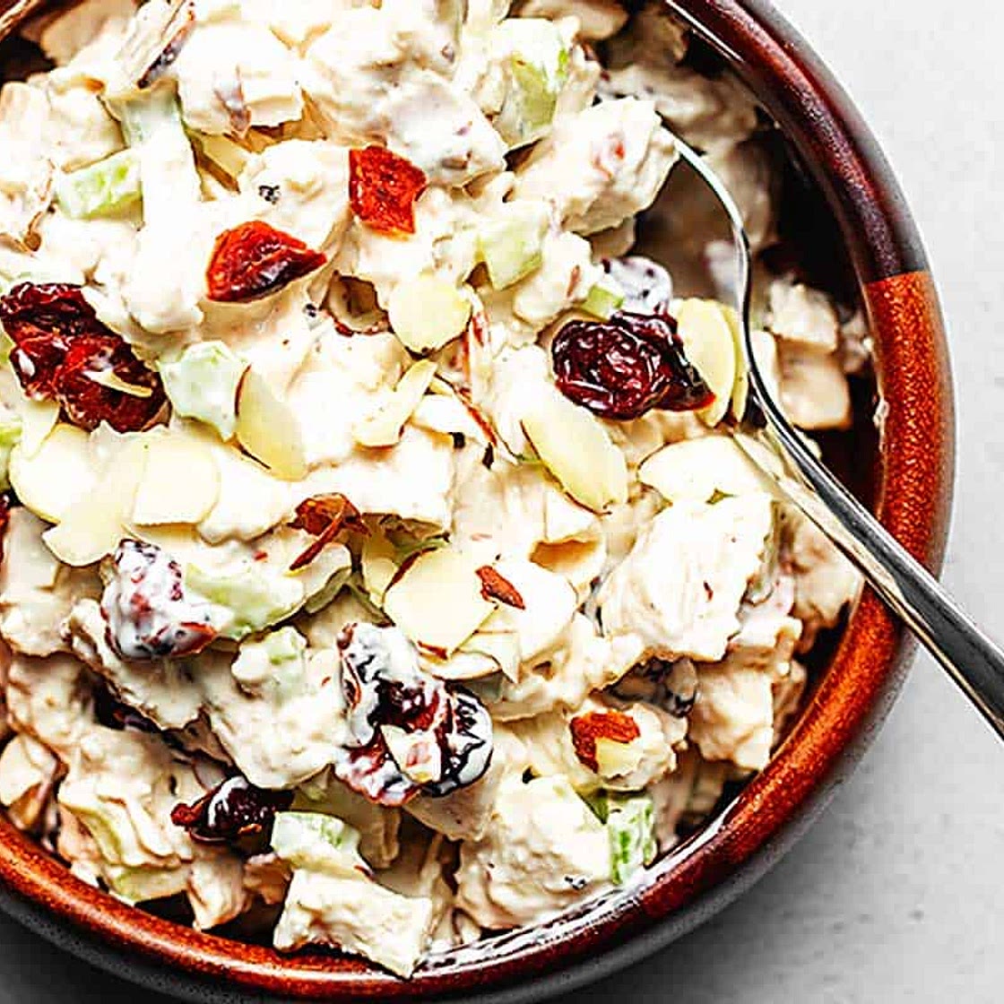 The Best Cranberry Almond Chicken Salad