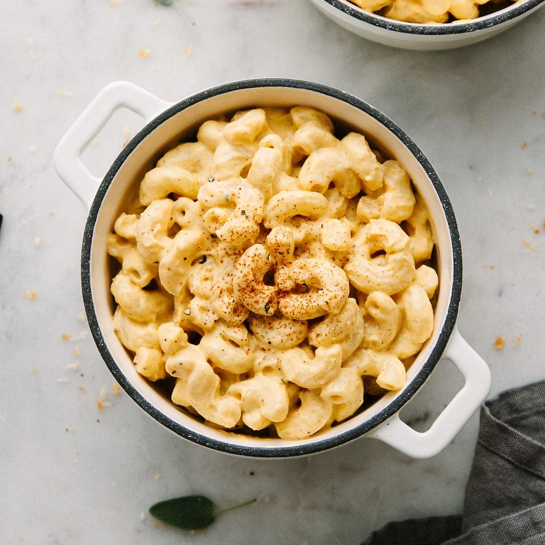 VEGAN BUTTERNUT SQUASH MAC & CHEESE
