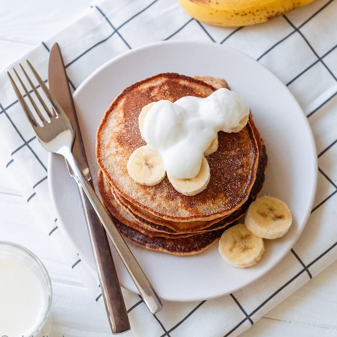 Fluffy No Sugar Whole Wheat Pancakes Recipe