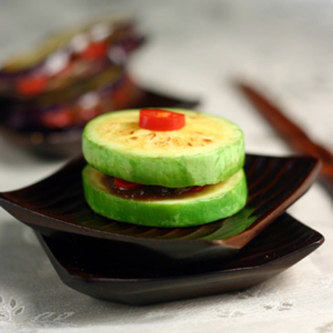 호박가지된장구이