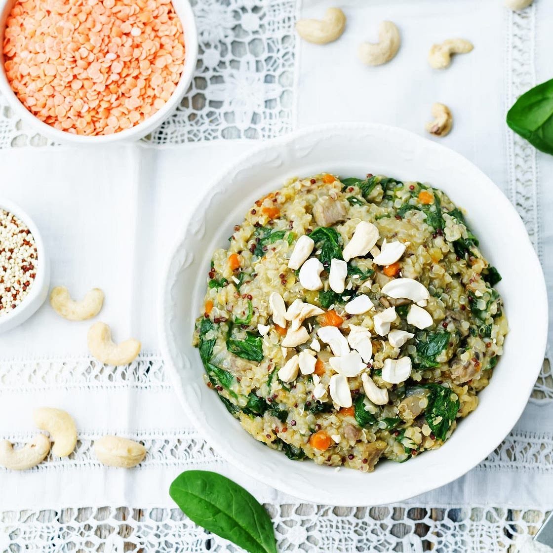 Aromatic Moroccan Quinoa and Lentil Salad