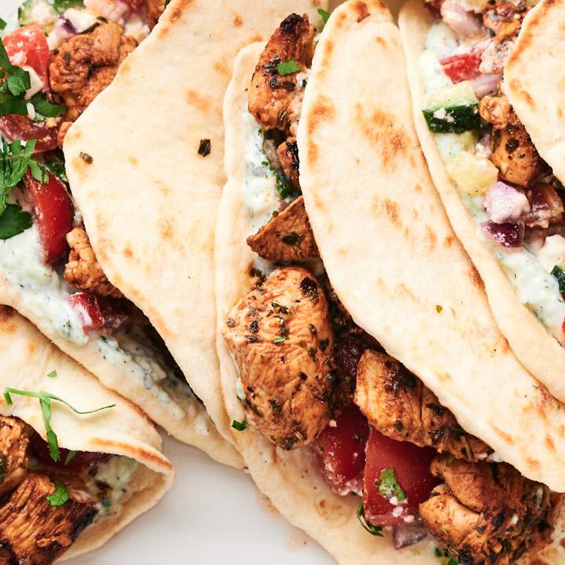 Mediterranean Chicken Tacos