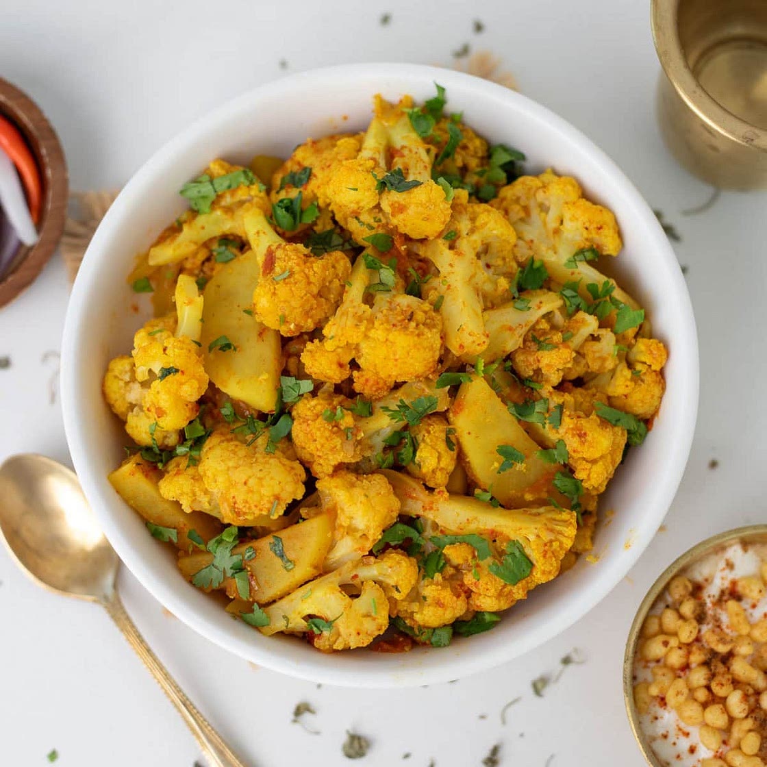Instant Pot Aloo Gobi (Potato Cauliflower Stir Fry)