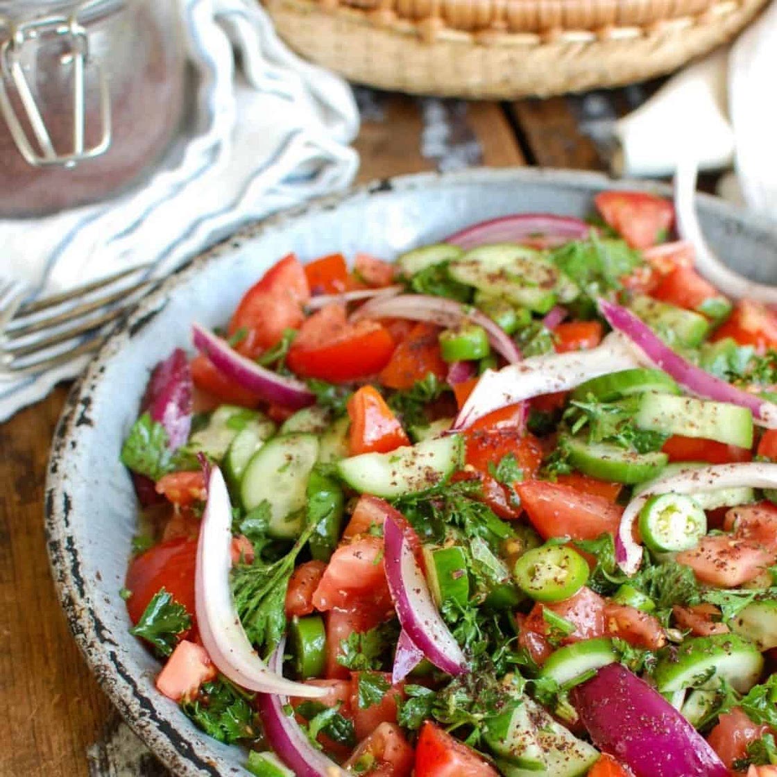 Persian Tomato Cucumber Salad