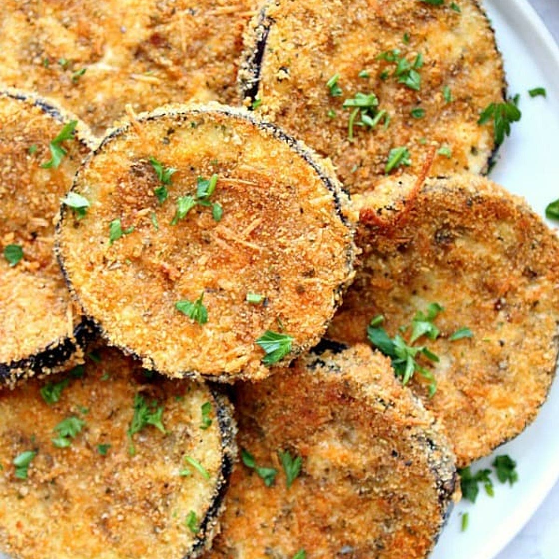 Garlic Parmesan Baked Eggplant Recipe