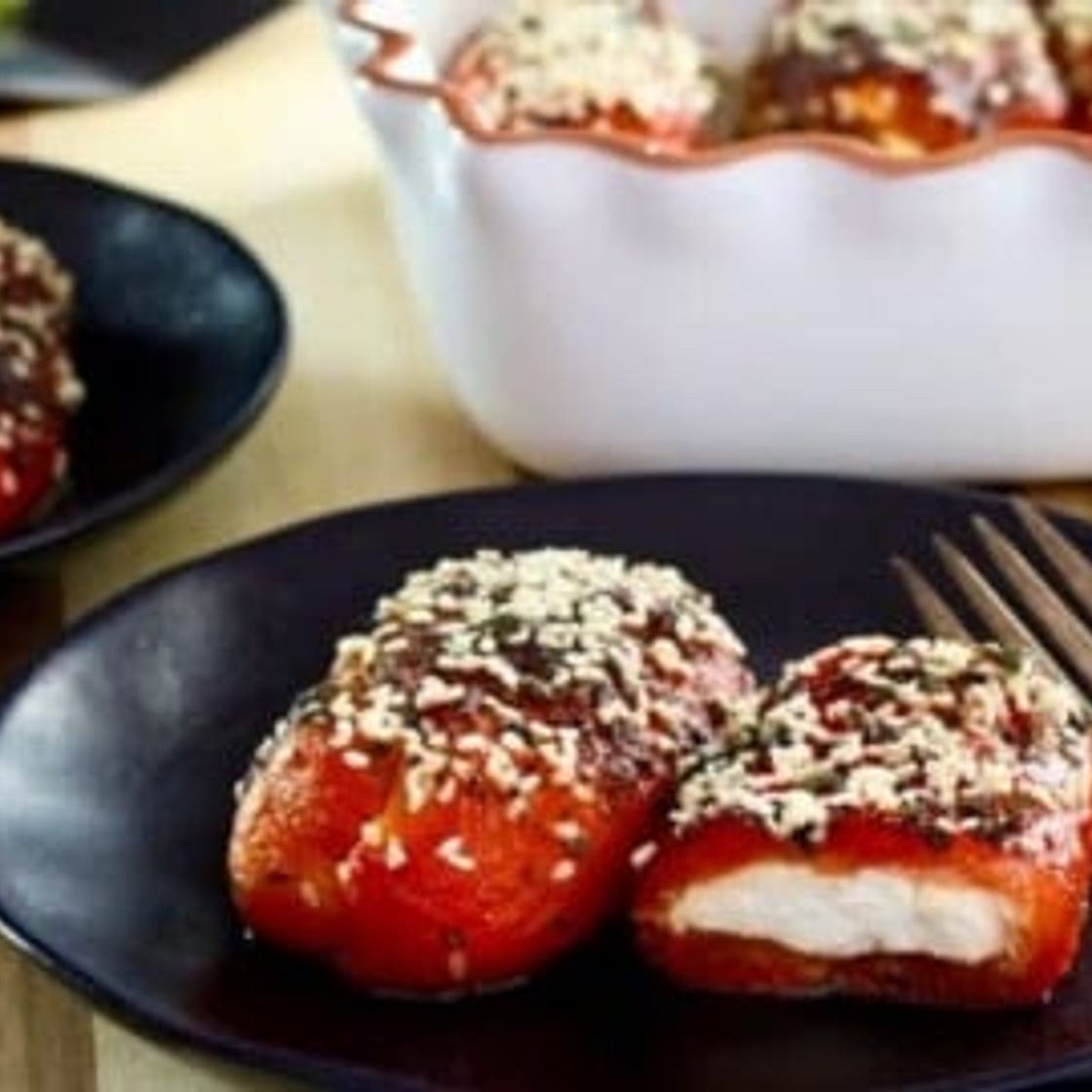 Gila's Stuffed Peppers with Goat Cheese