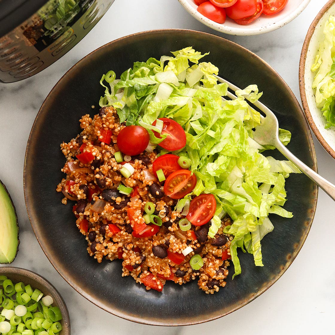 Instant Pot Quinoa Burrito Bowls