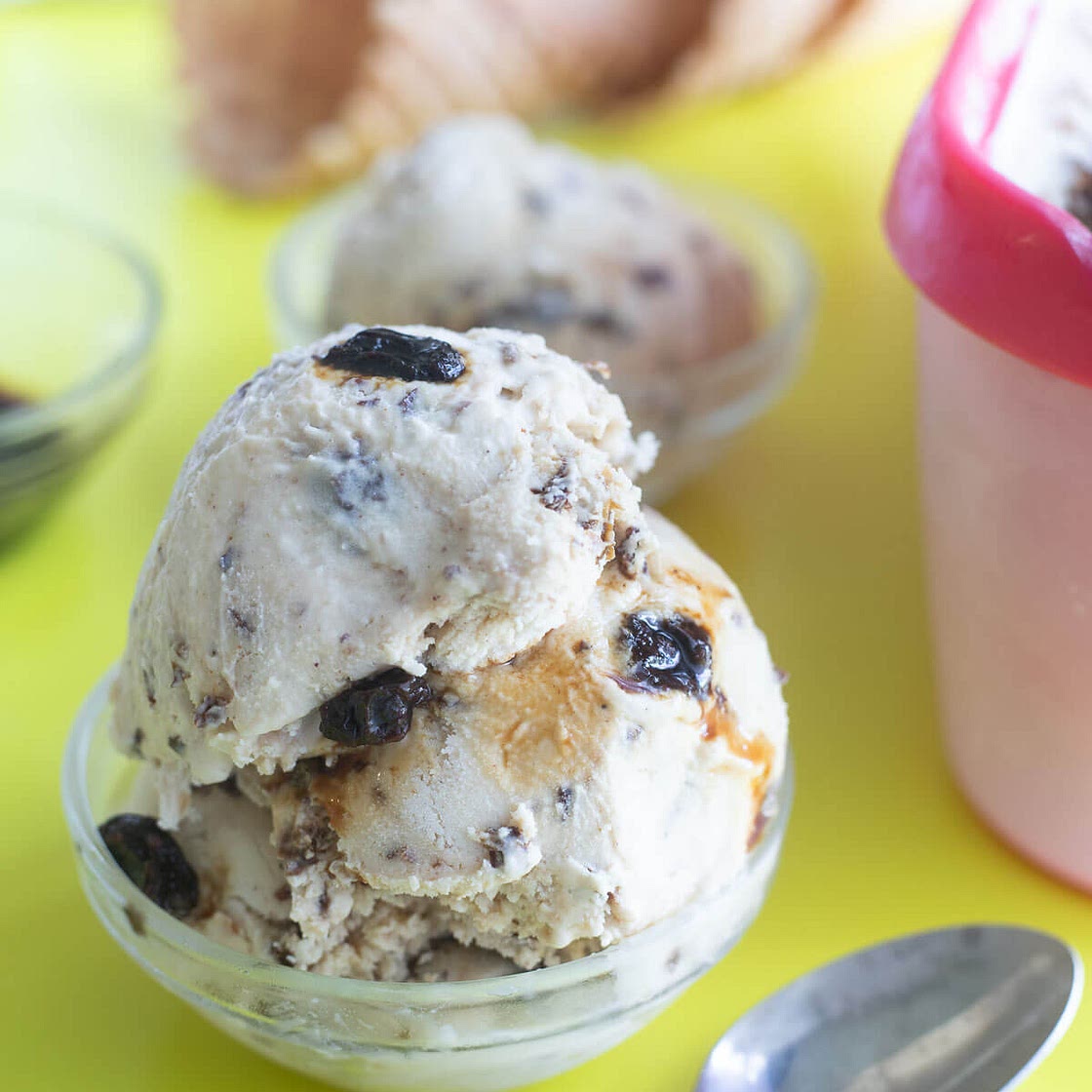 Rum and raisin ice cream