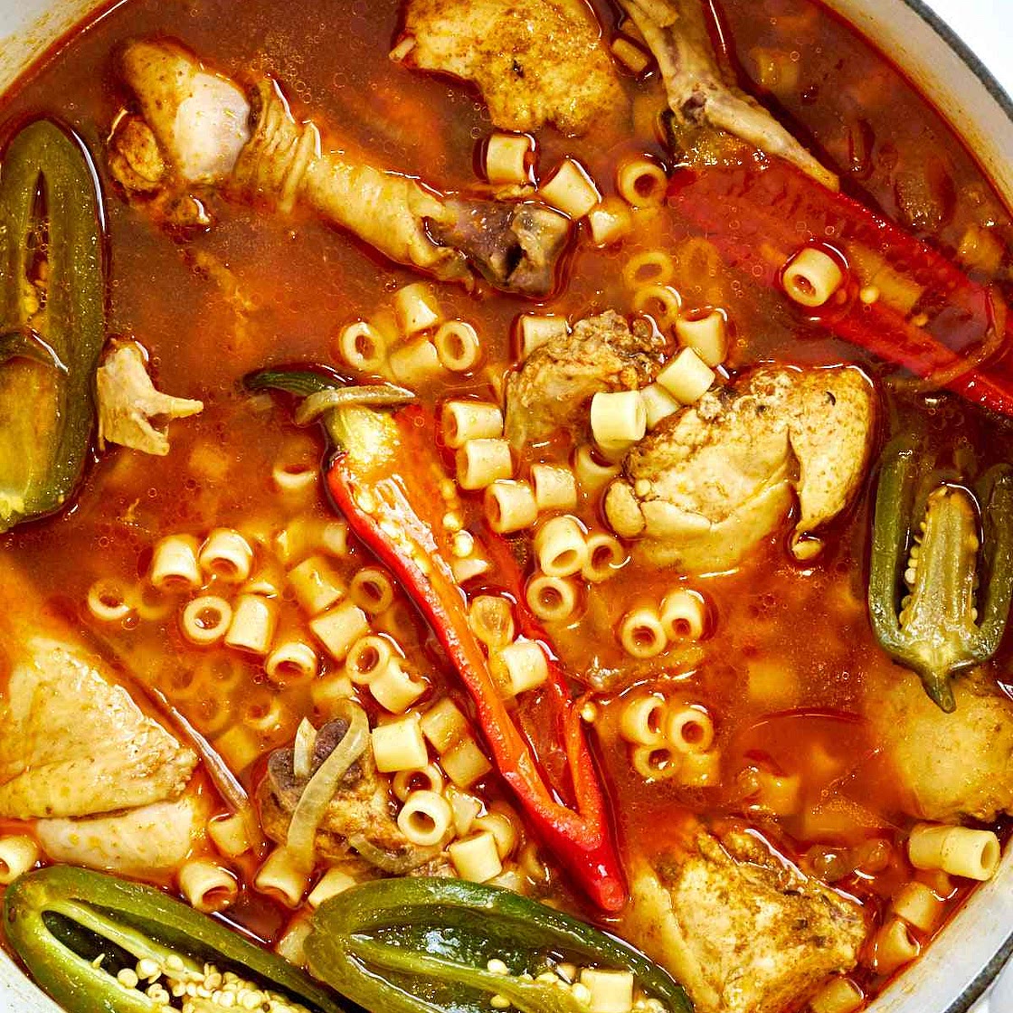 Imbakbaka - Libyan Chicken Pasta Dish