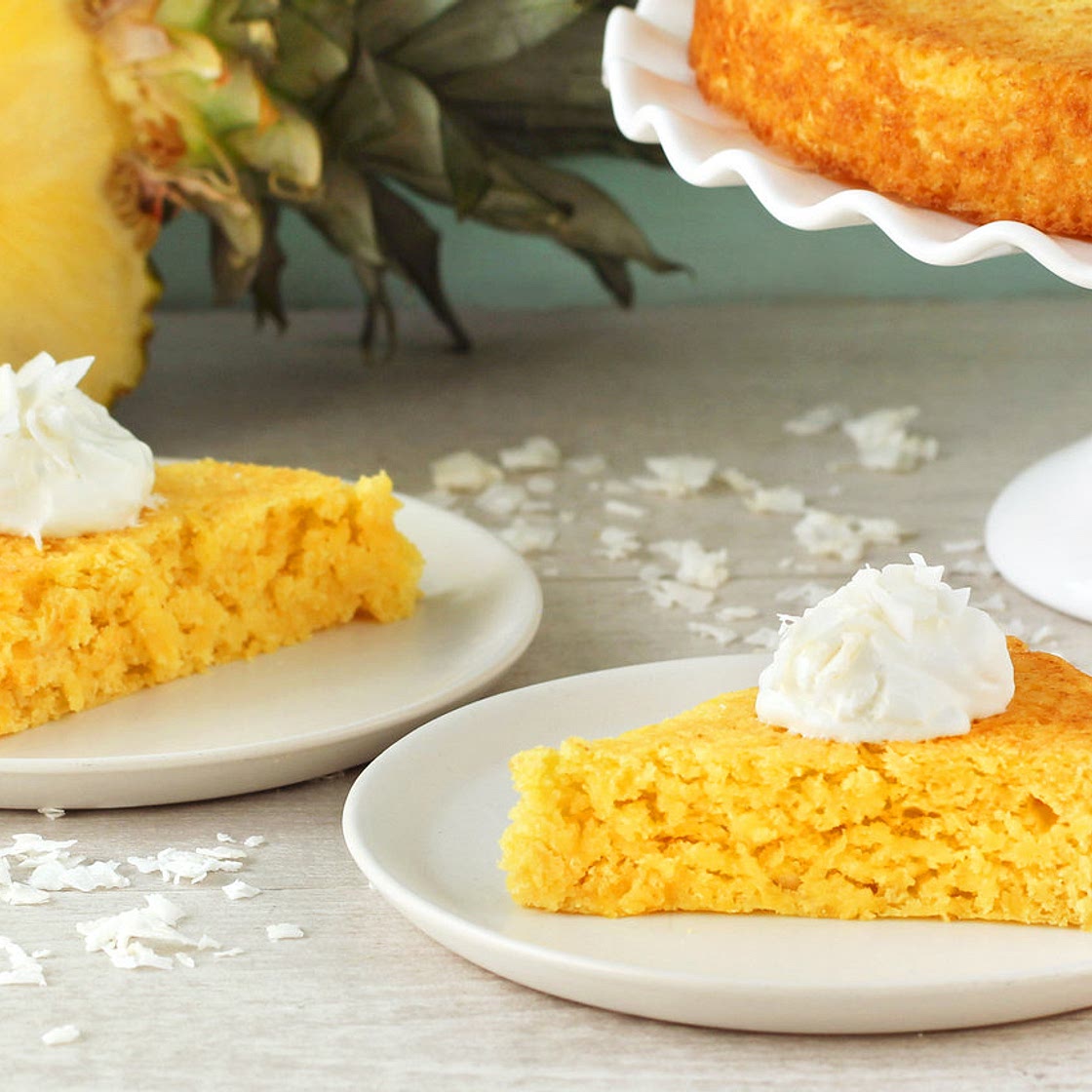 3-Ingredient Piña Colada Cake