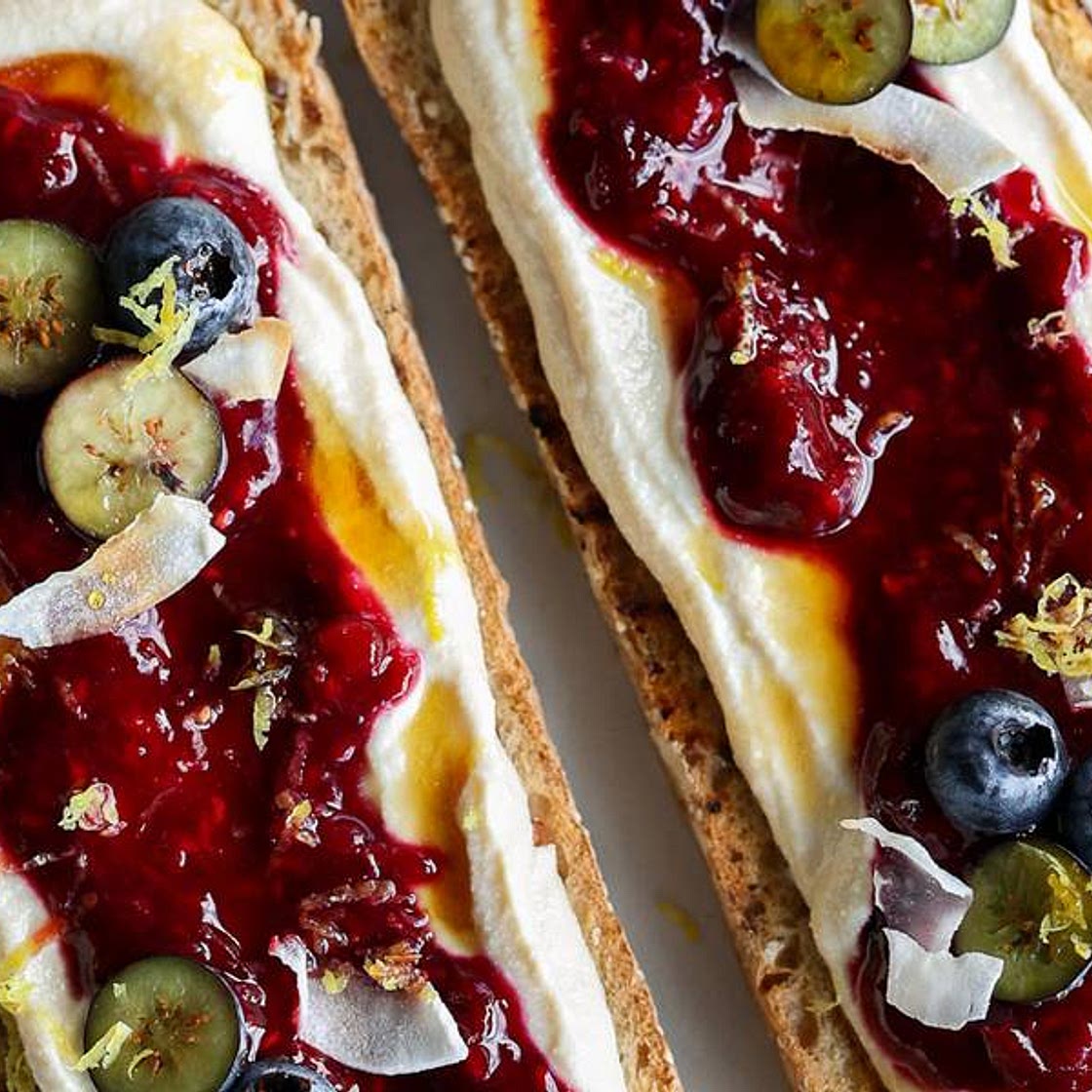 Vegan Whipped Ricotta Toast