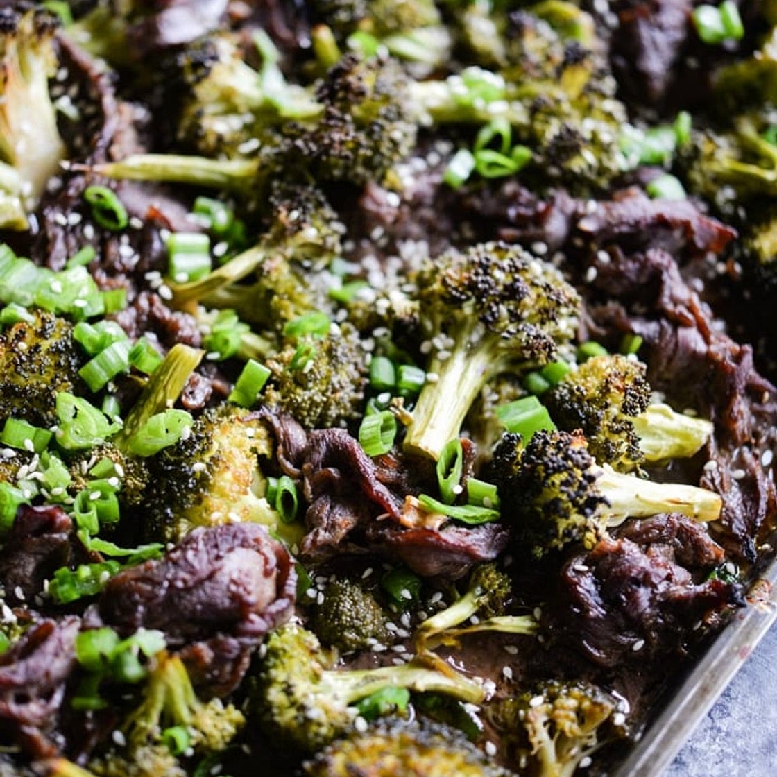 Teriyaki Beef Sheet Pan Dinner