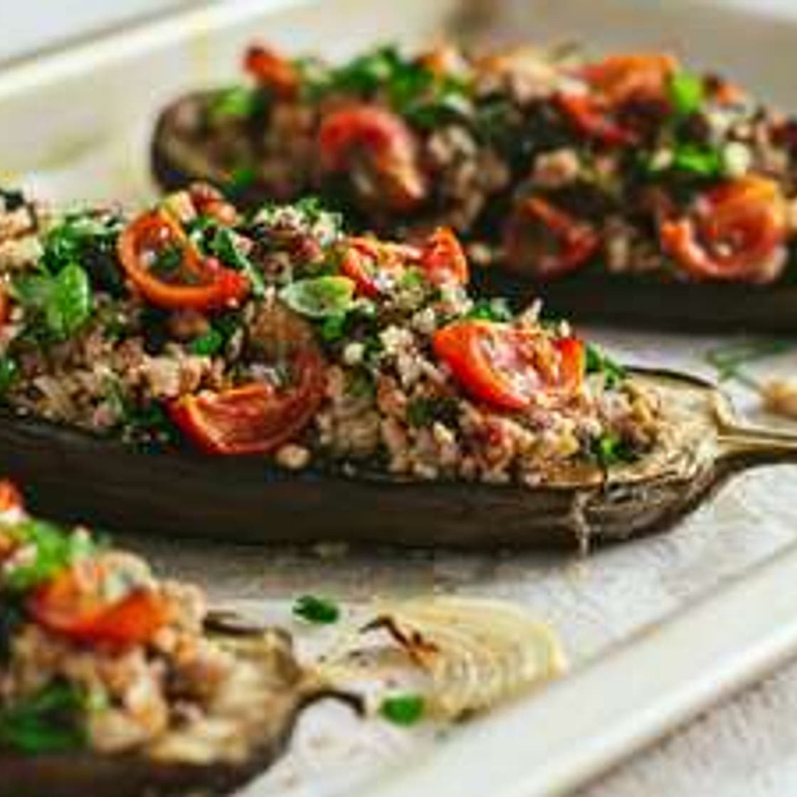 Keto Stuffed Eggplant