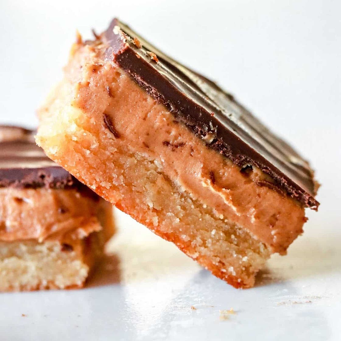 Peanut Butter Millionaire Shortbread Bars (gluten free)