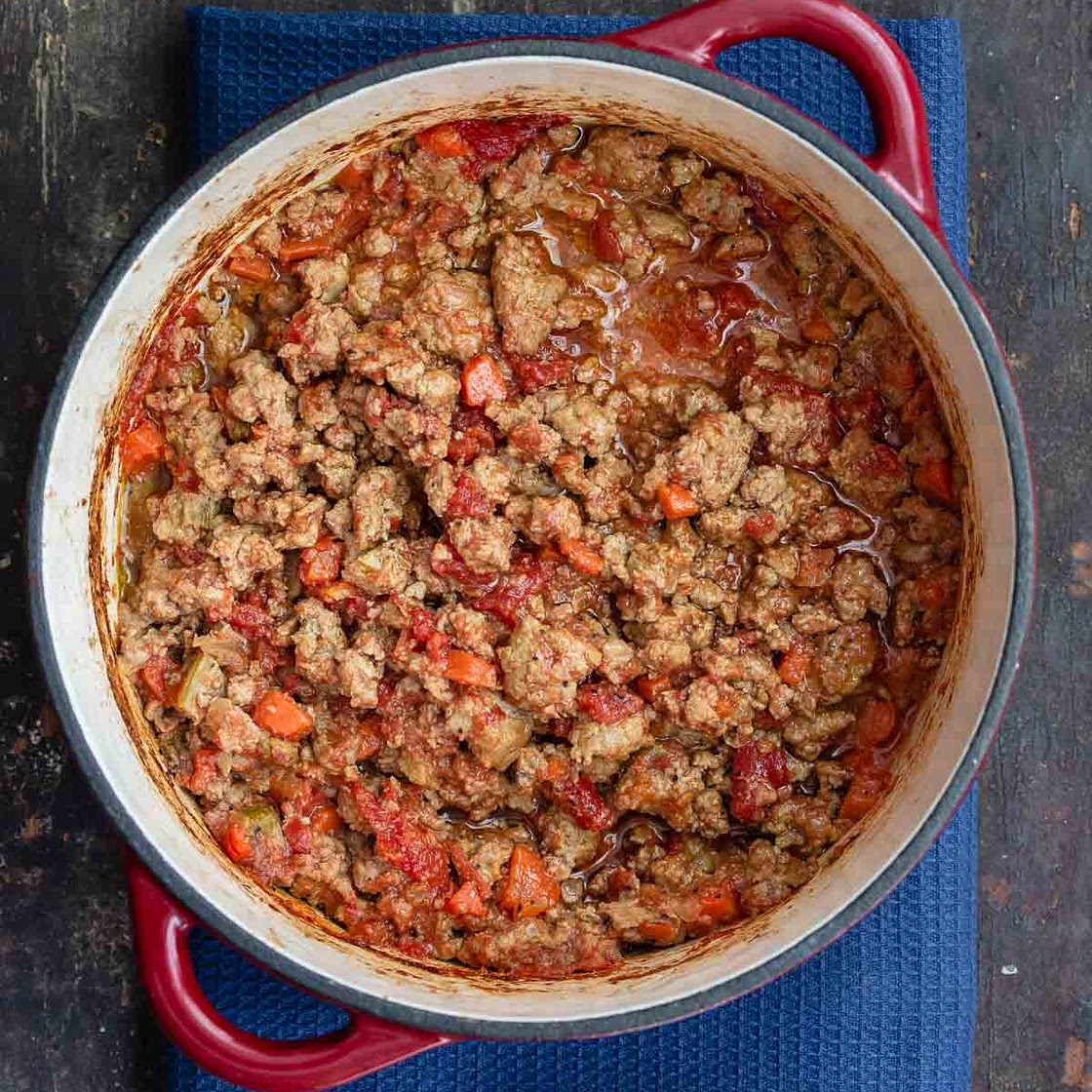 BEST Turkey Bolognese Sauce (Shortcut Included)