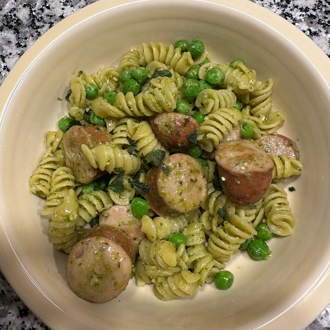 Peas and Basil Pesto Pasta