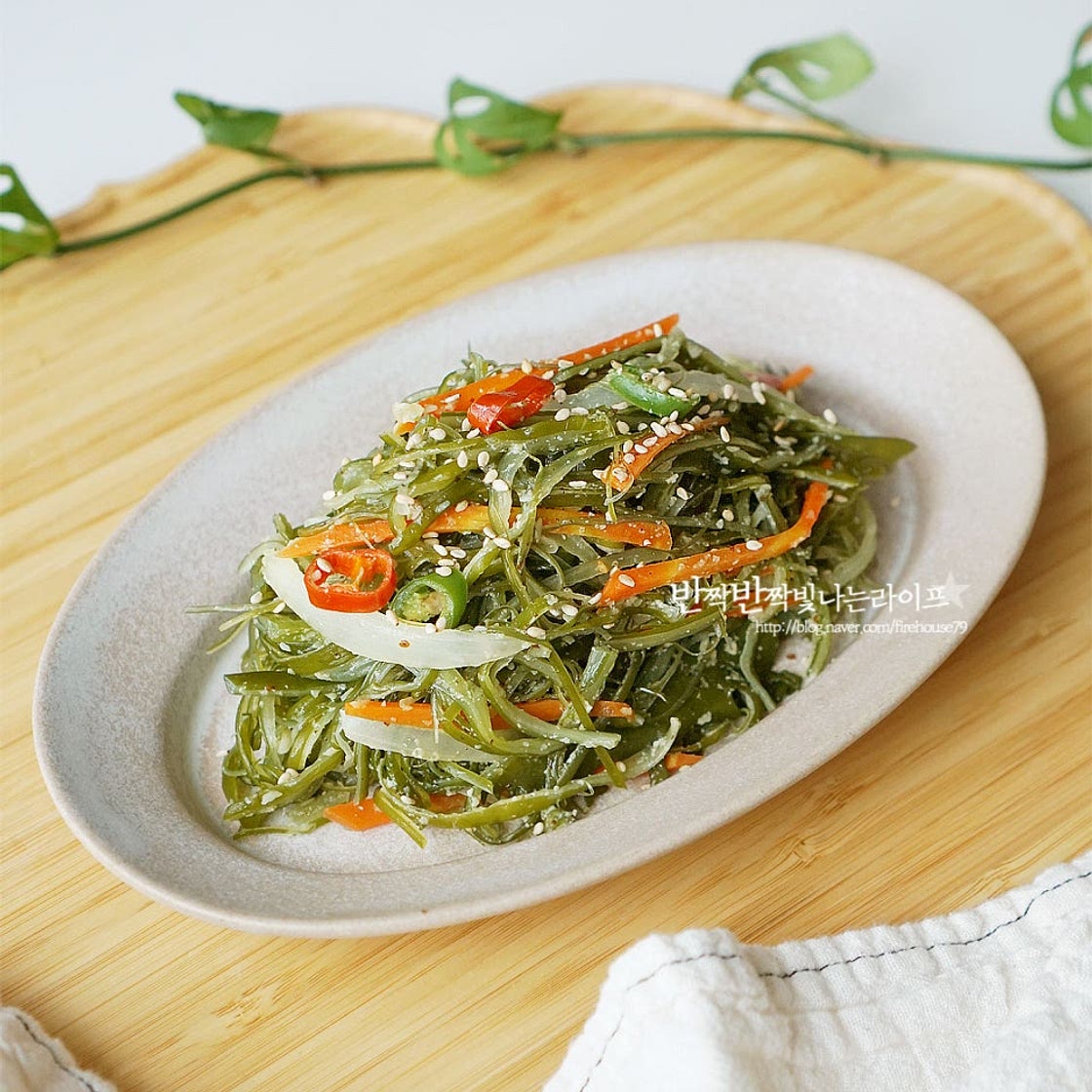 미역줄기볶음 만드는 법 염장미역줄기볶음 미역줄거리볶음