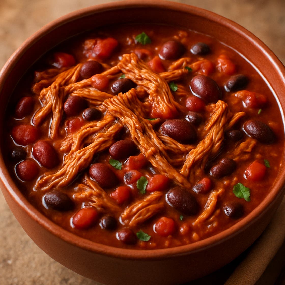 Smoked Pulled Pork Chili
