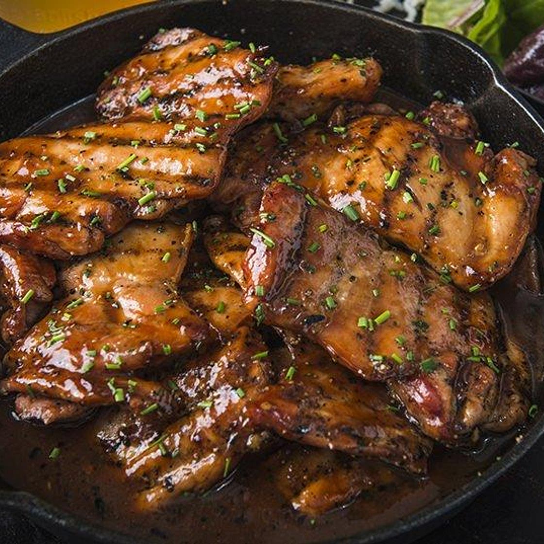 Apricot Glazed Chicken Thighs