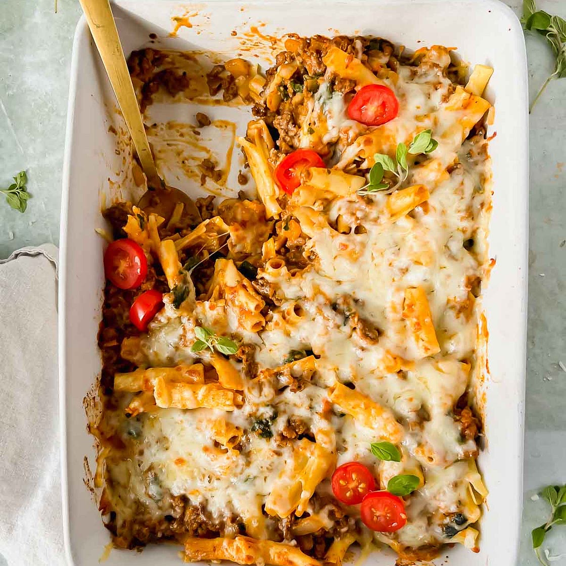 Healthy Baked Ziti