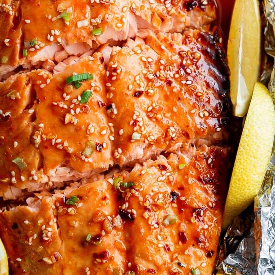 Easy Honey Sesame Salmon In Foil