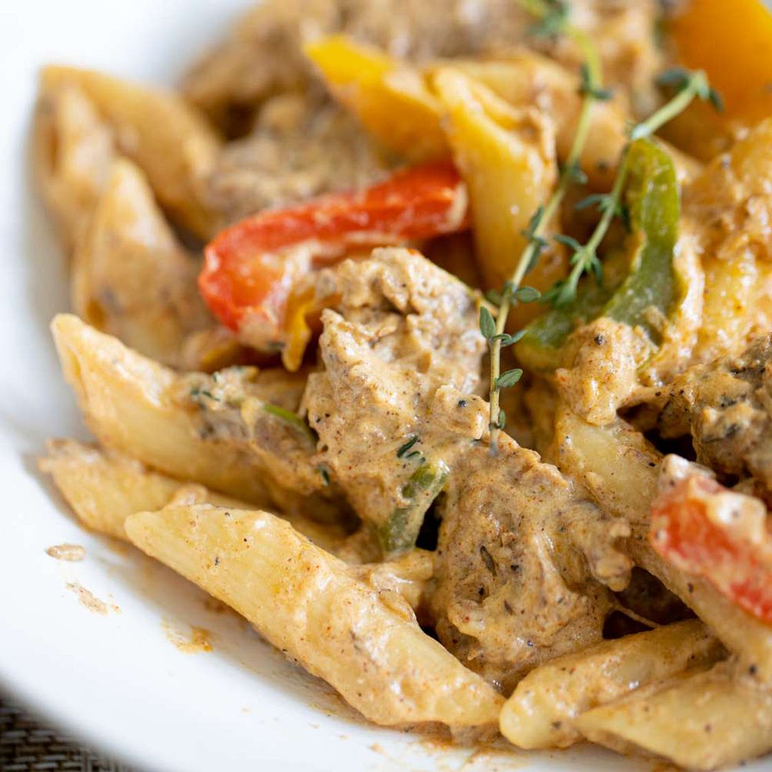 Rasta Pasta with Jerk Chicken