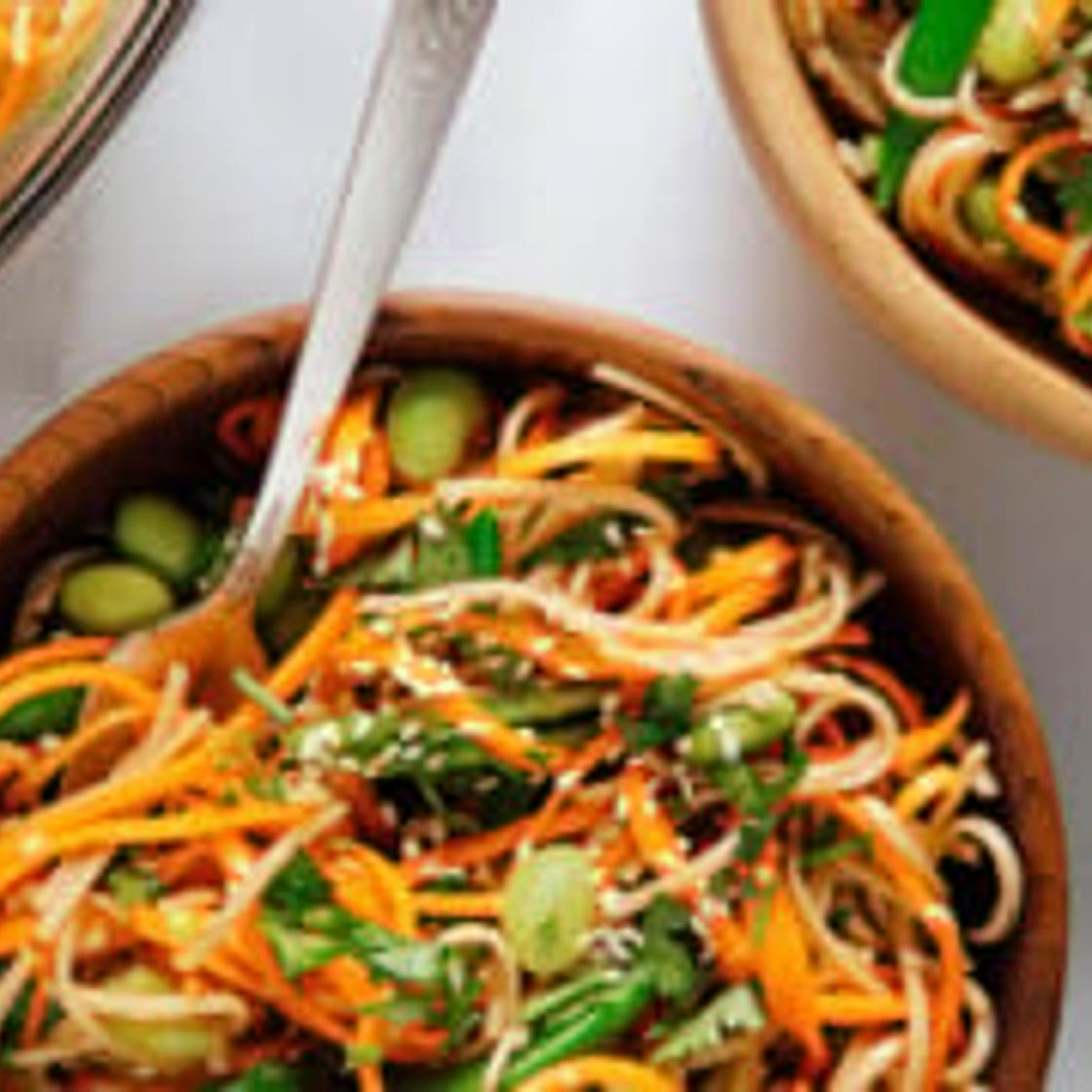 Soba Noodles with Sugar Snap Peas and Carrots