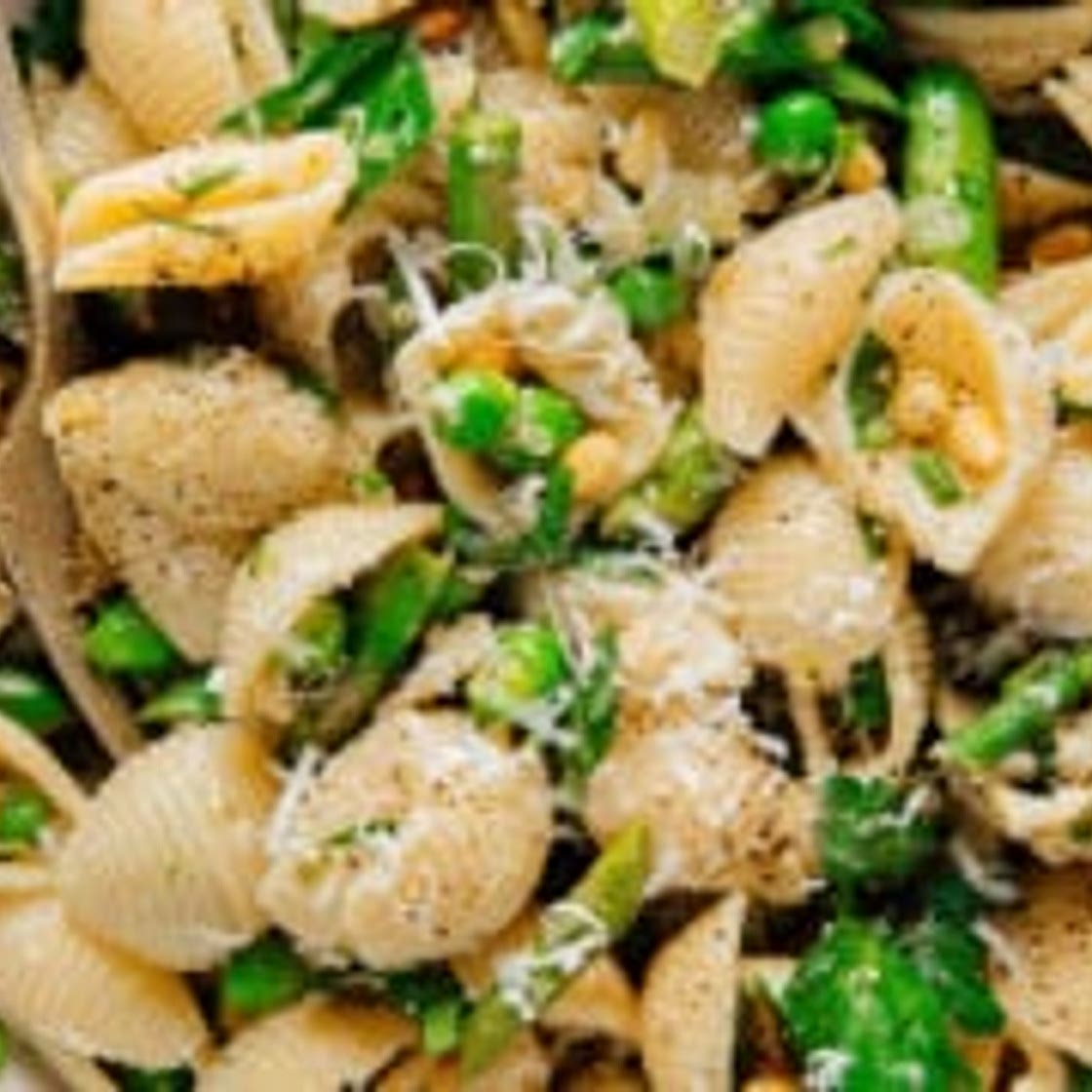 Spring Pea and Asparagus Pasta