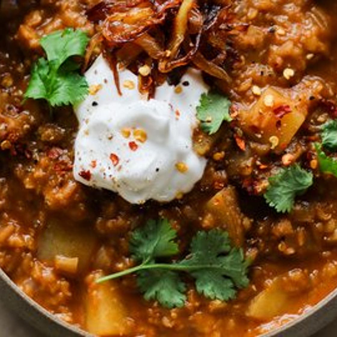 Potato & Red Lentil Soup