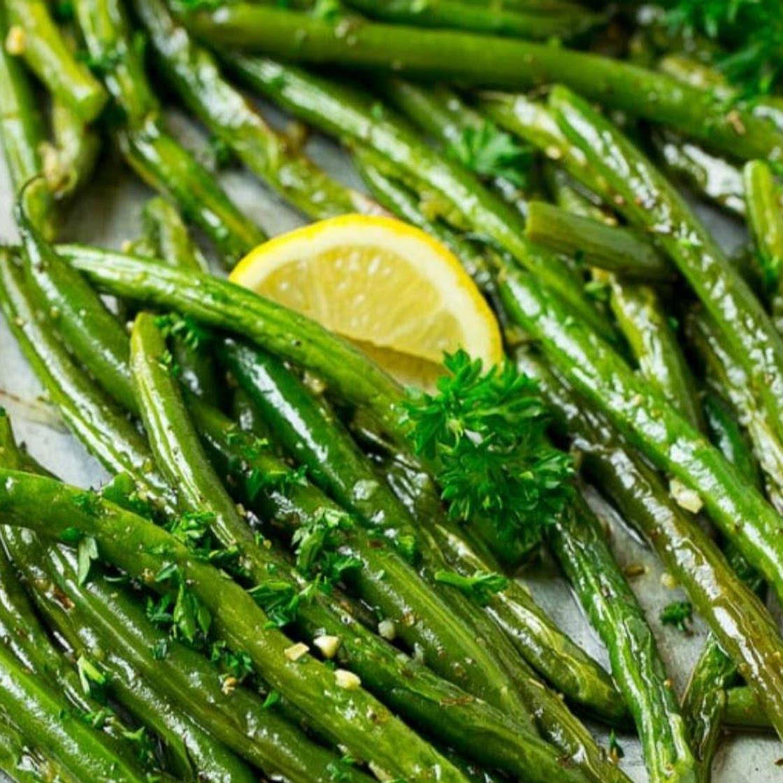 Roasted Garlic Green Beans