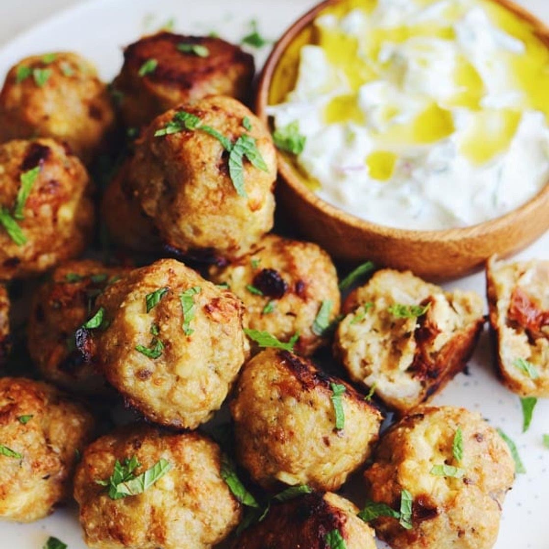 Mediterranean Chicken Meatballs