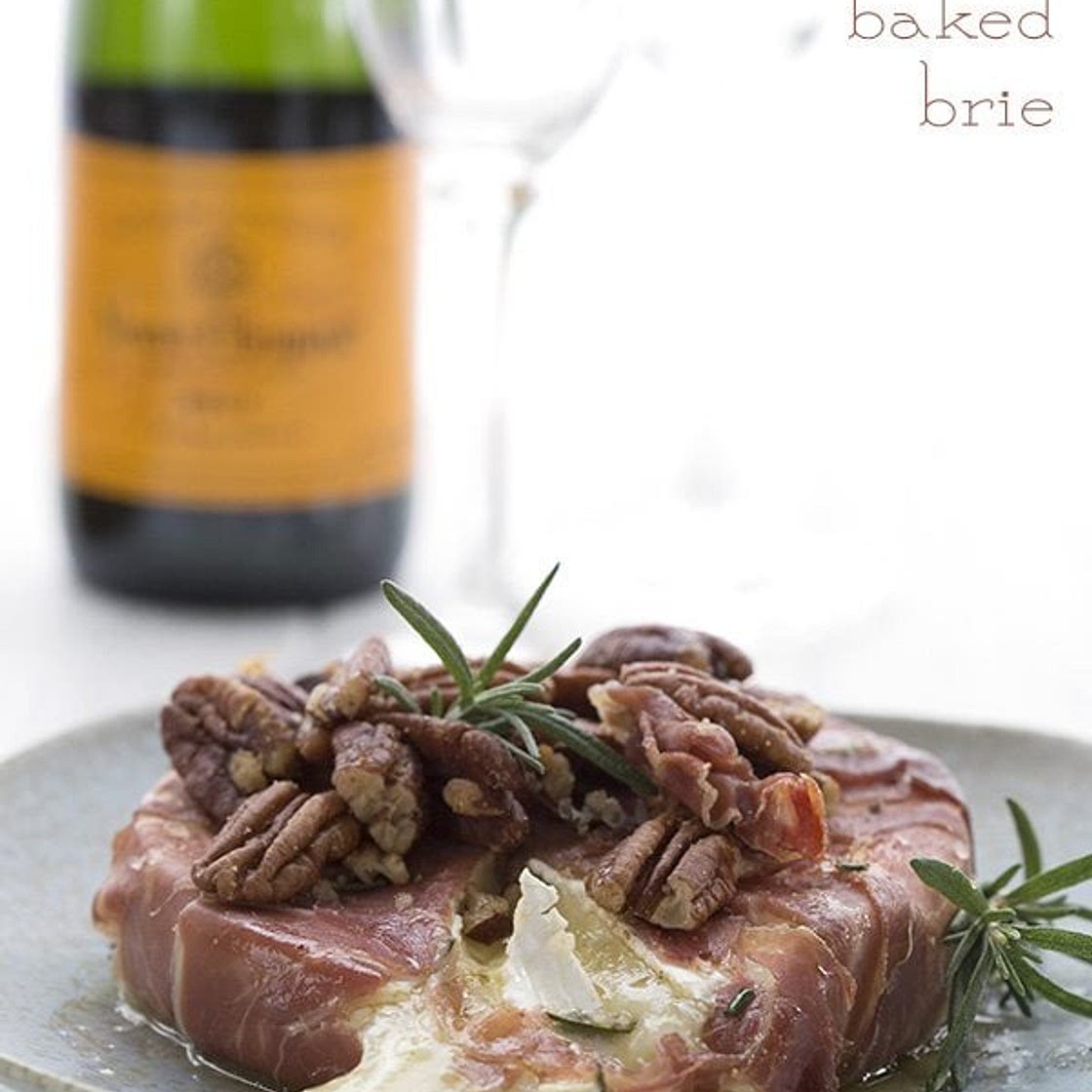 Prosciutto Wrapped Baked Brie