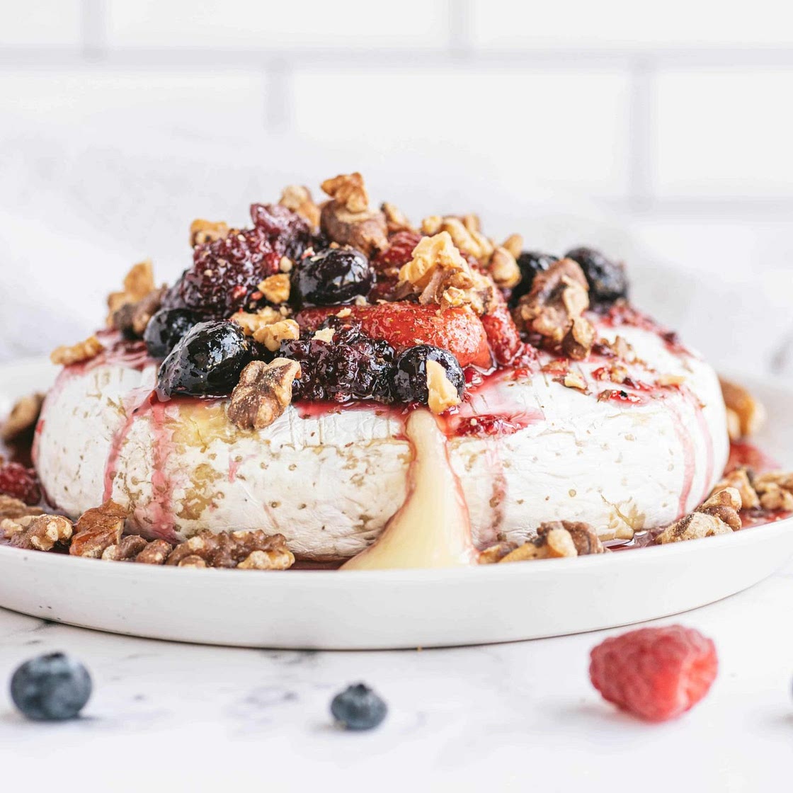 Very Berry Walnut Baked Brie