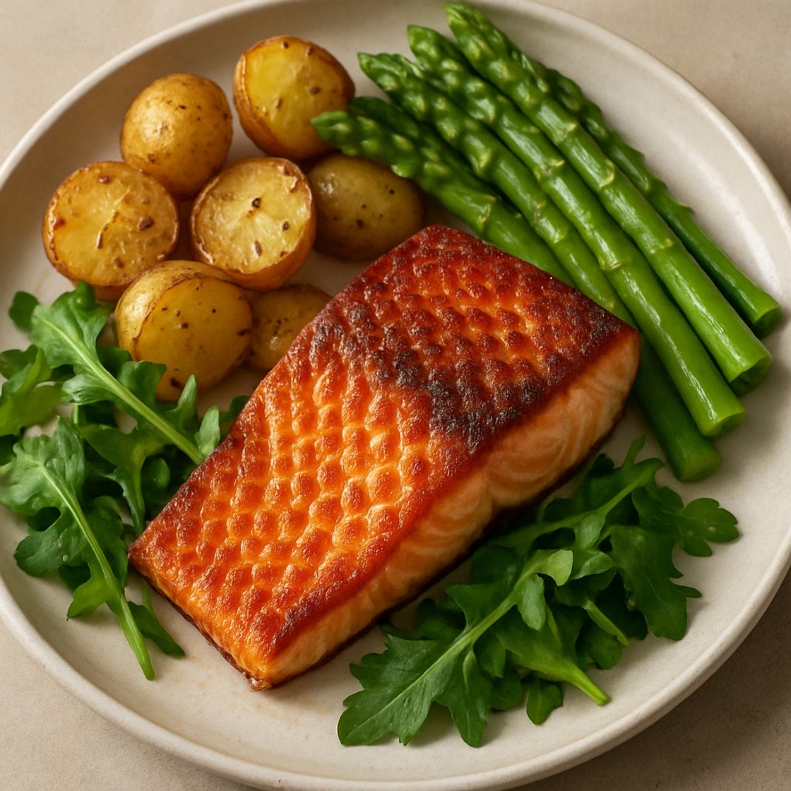 Crispy Salmon Bites with Couscous