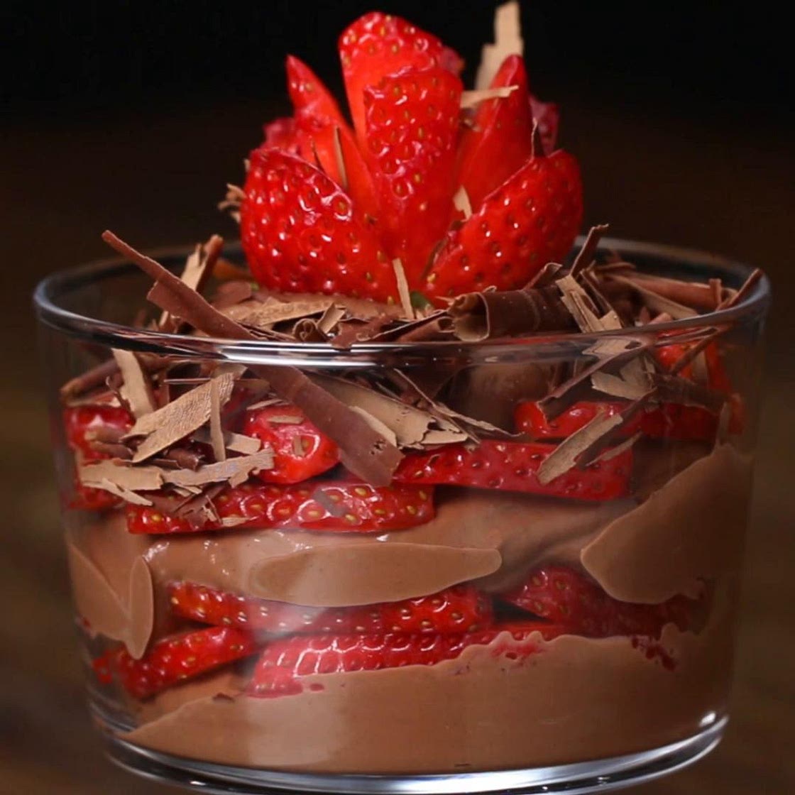 Strawberry Chocolate Mousse Recipe by Tasty