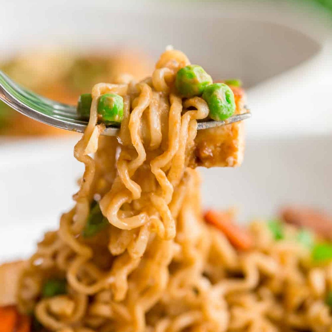 Peanut Tofu Noodles