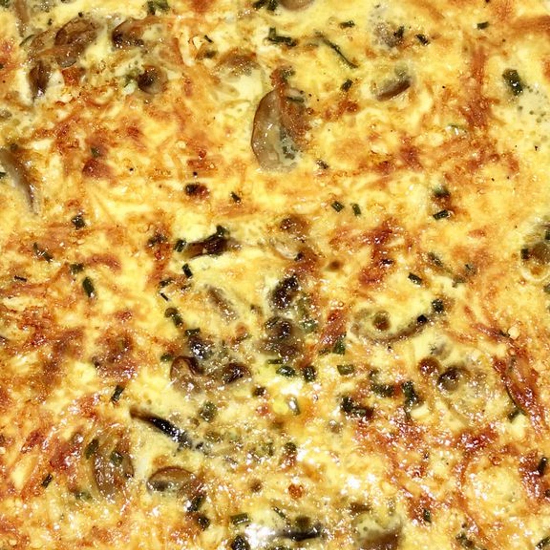 Quiche végétarienne aux champignons et comté