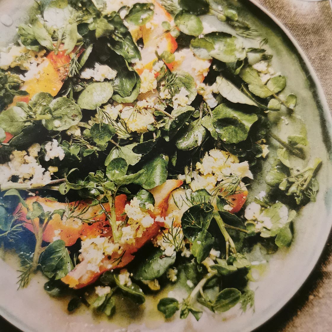 Salade de haddock mimosa au cresson