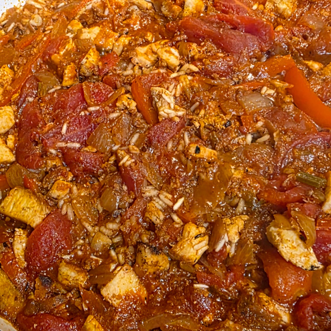 Chicken & chorizo jambalaya