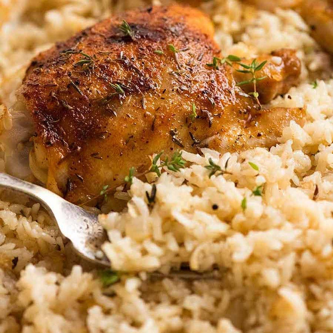 Oven Baked Chicken and Rice