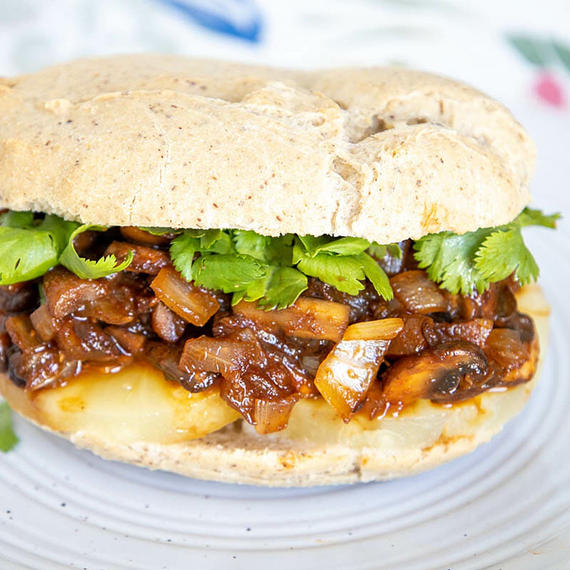 BBQ Mushroom Sandwich