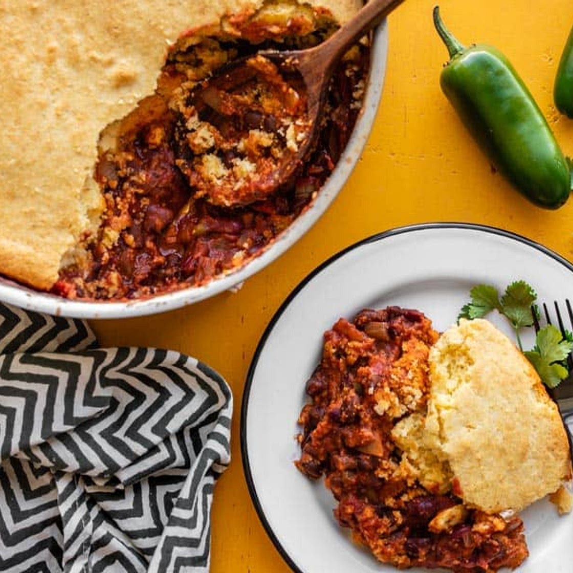 Chili Cornbread Skillet