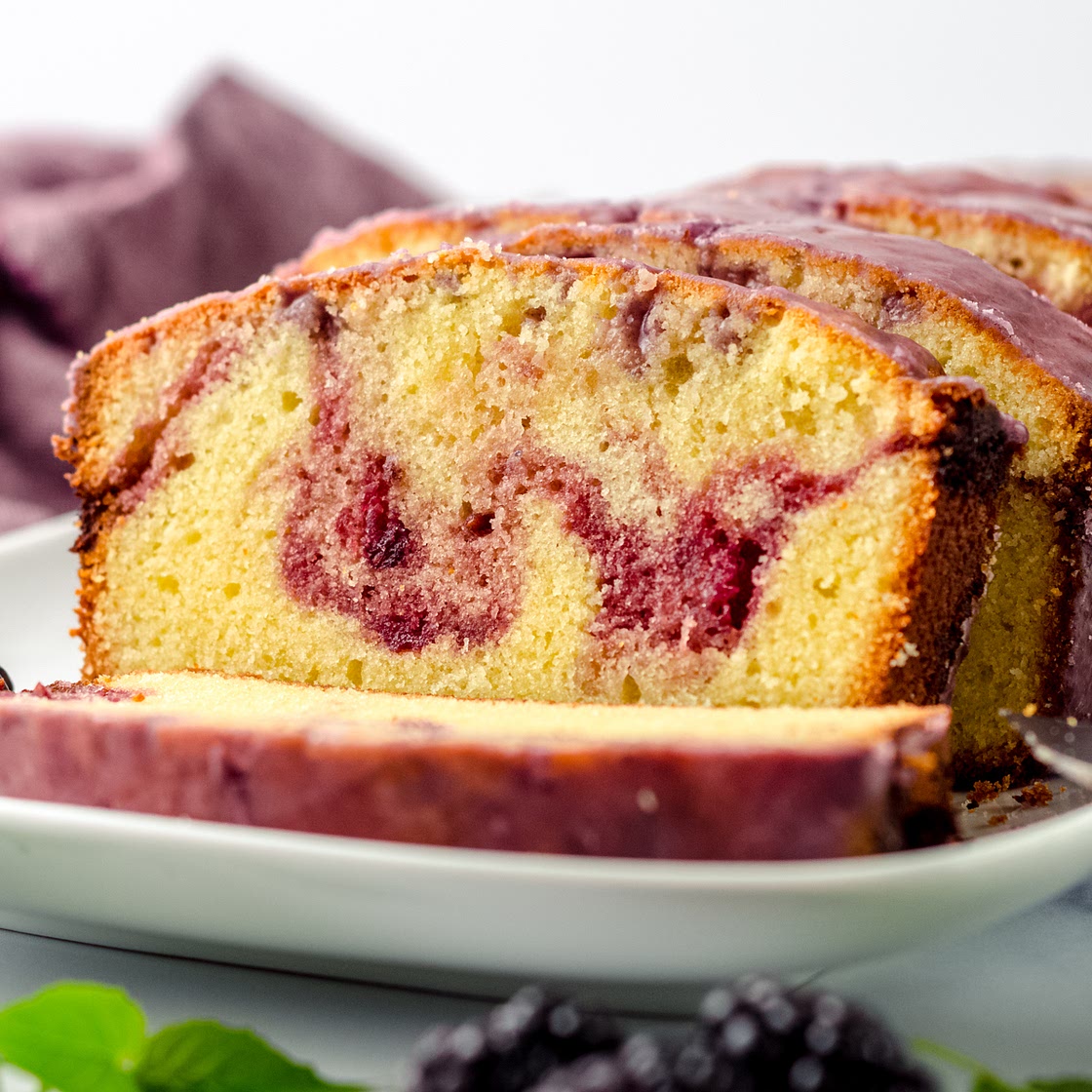 Blackberry Pound Cake Recipe